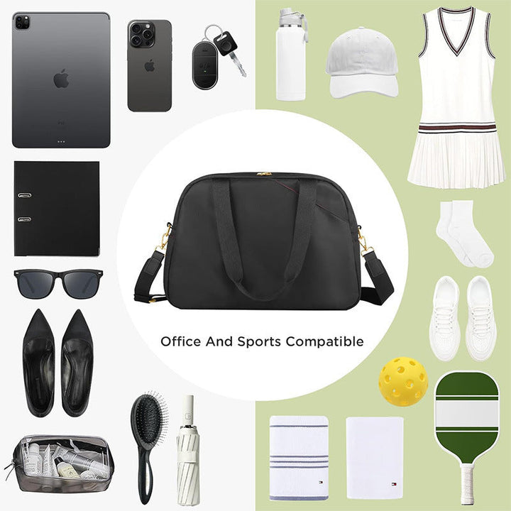 Sporty tote bag with multiple compartments and detachable shoulder strap Kalsten