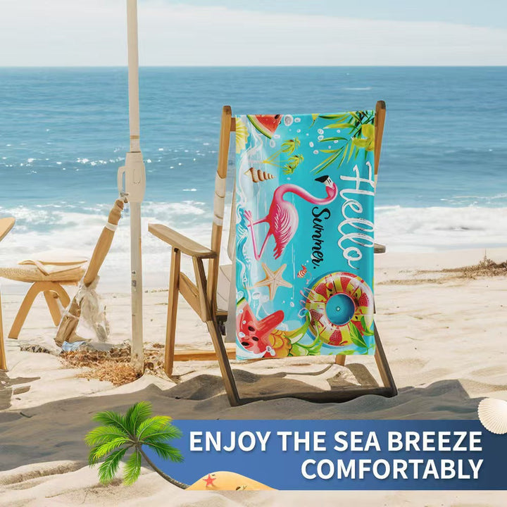 Women's beach towel with creative golf theme Kalsten
