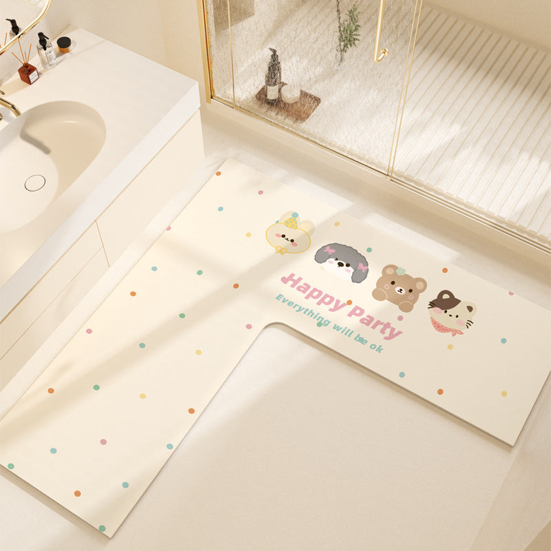 Non-Slip Colorful Bathroom Mat Kalsten