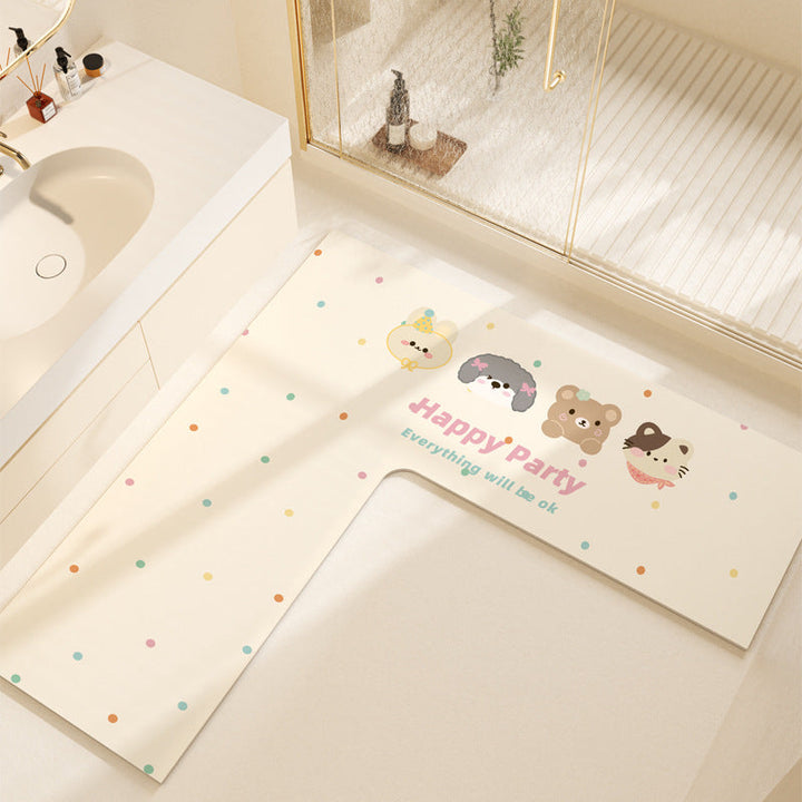 Non-Slip Colorful Bathroom Mat Kalsten