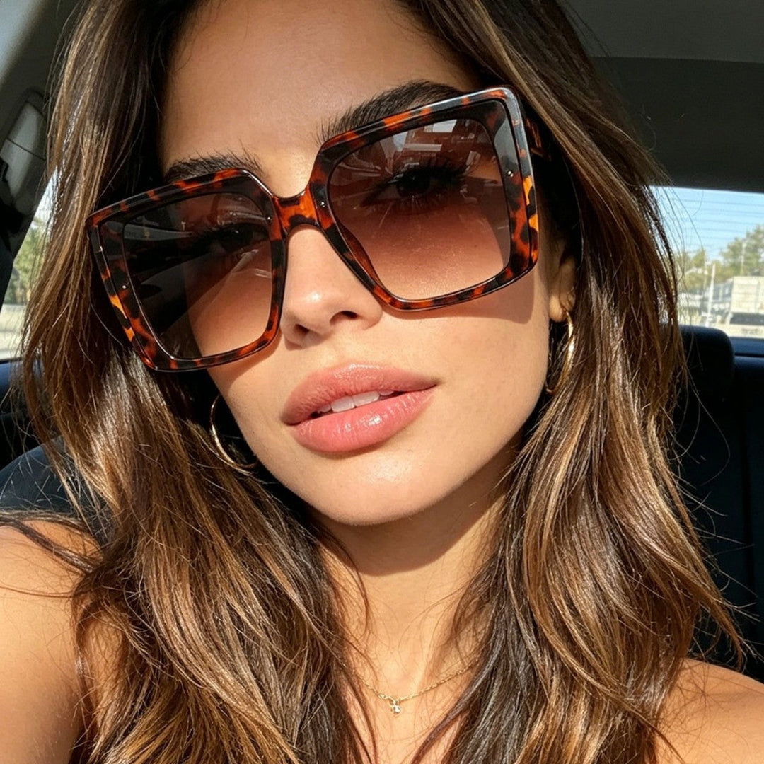 Women's oversized sunglasses in trendy square design Kalsten