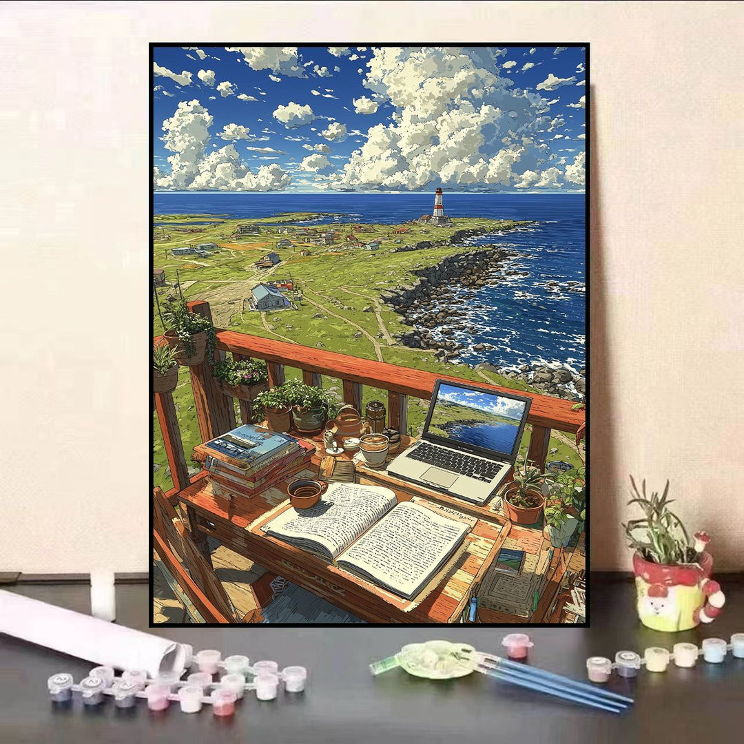 Scenic Balcony Canvas Art Print Kalsten