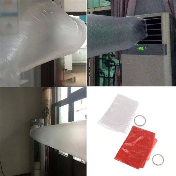 Unisex One Size Slanted Air Outlet Deflector for Wall-Mounted Split Units with Adhesive Joint and Flexible Plate Kalsten
