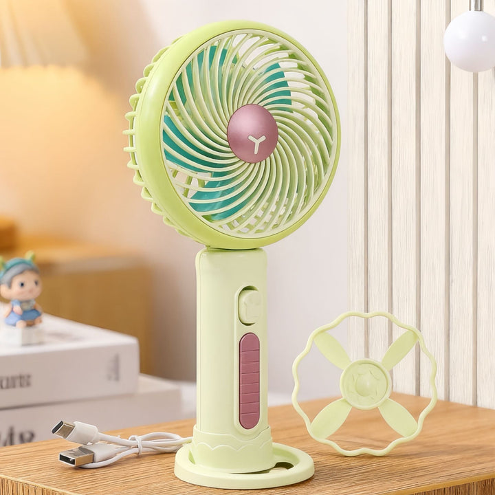 Ladies Portable Mini Handheld Fan with Flexible Tilt Adjustment Kalsten