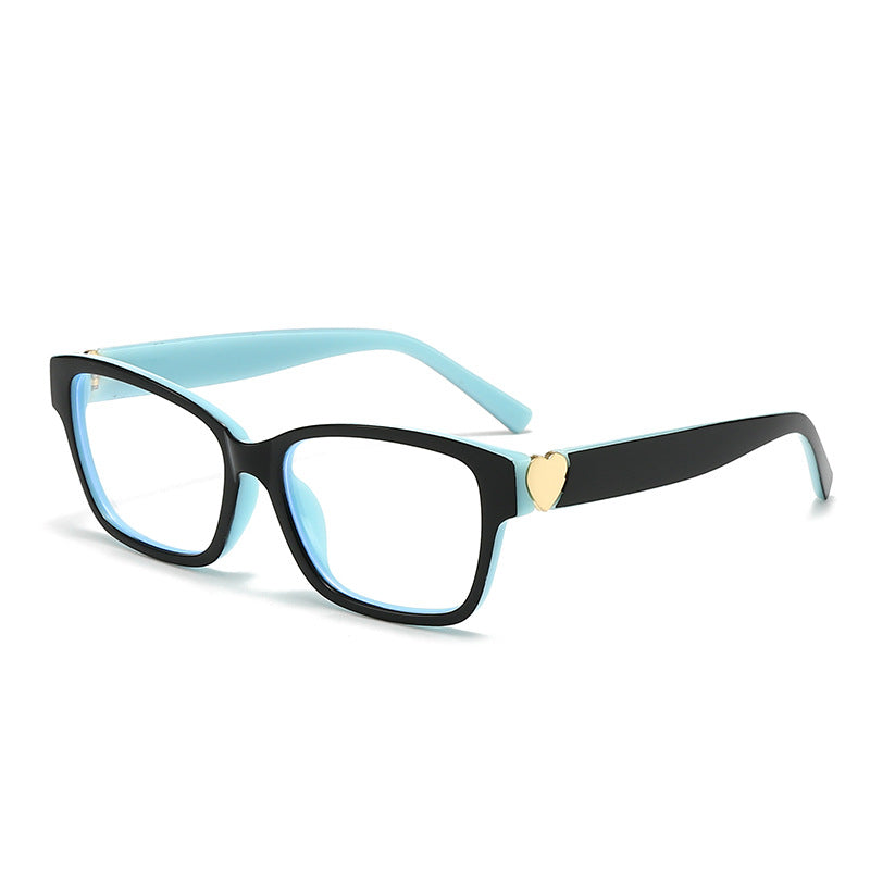 Women's fashionable square sunglasses with heart accents Kalsten