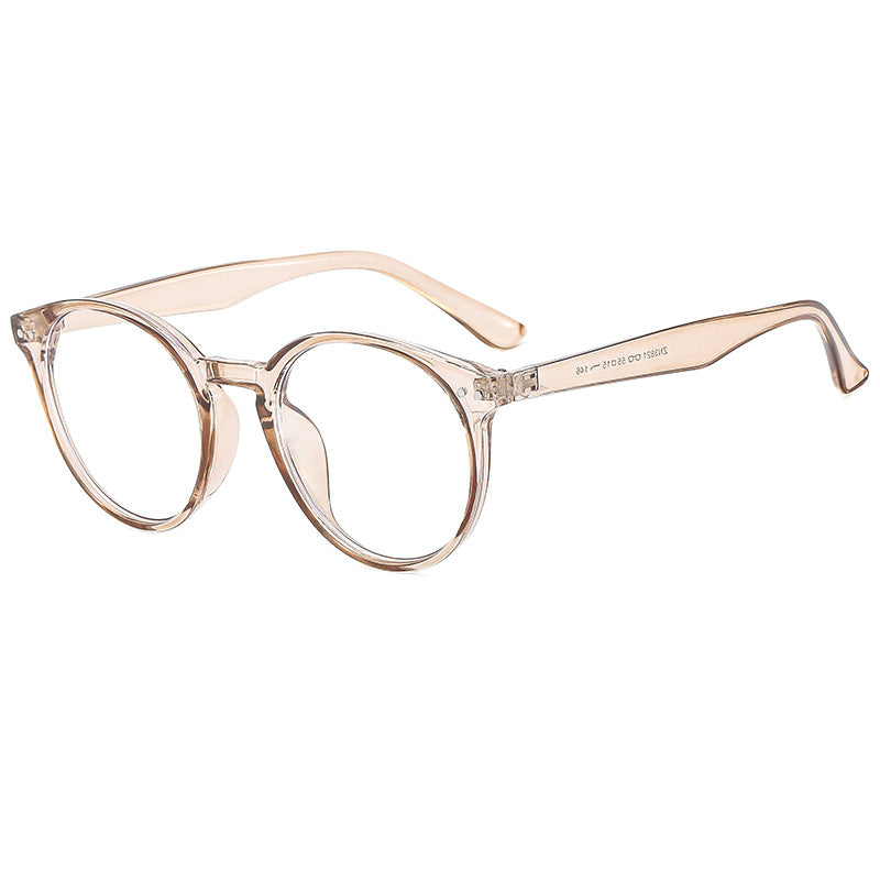 Women's fashionable round sunglasses with transparent frame and UV protection Kalsten