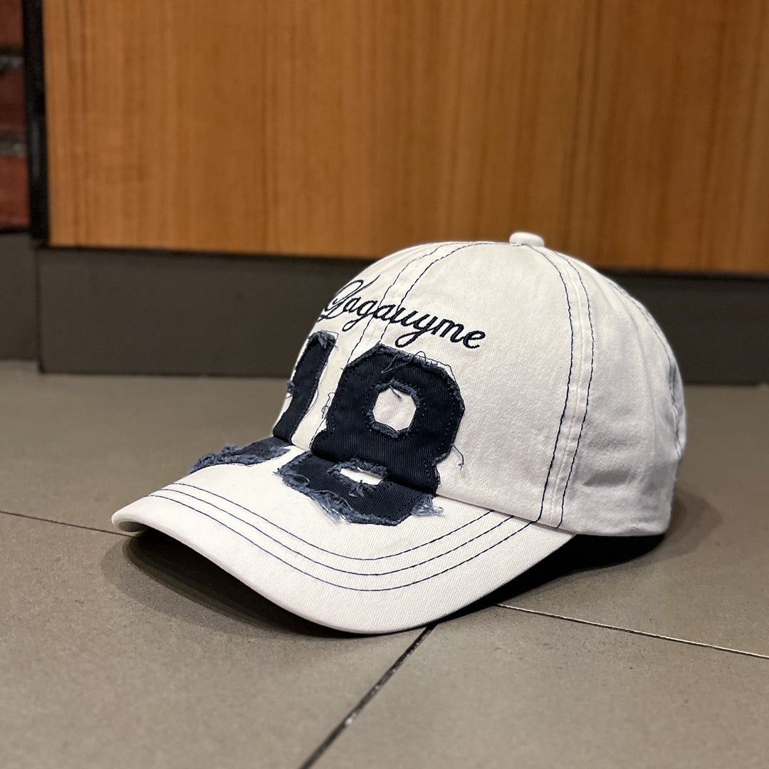 Men's Distressed Embroidered Baseball Cap Kalsten
