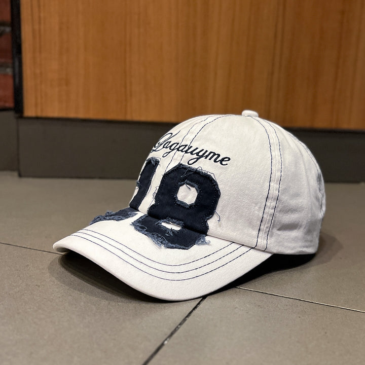 Men's Distressed Embroidered Baseball Cap Kalsten