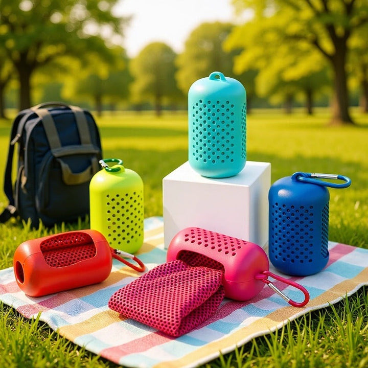 Ladies portable Bluetooth speaker with carabiner Kalsten