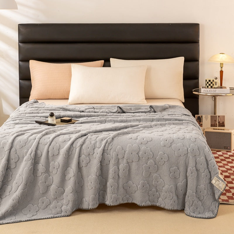 Ladies Cozy and Soft Blanket with Floral Pattern Kalsten