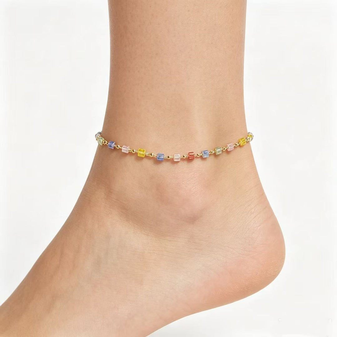 Dainty Beaded Chain Necklace Kalsten