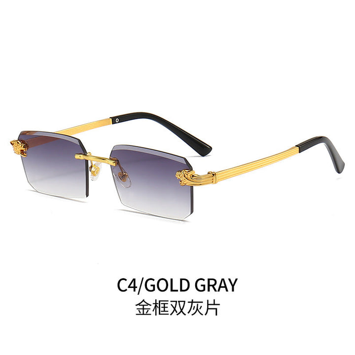 Ladies Fashion Sunglasses with Faceted Frame and Luxurious Accents Kalsten