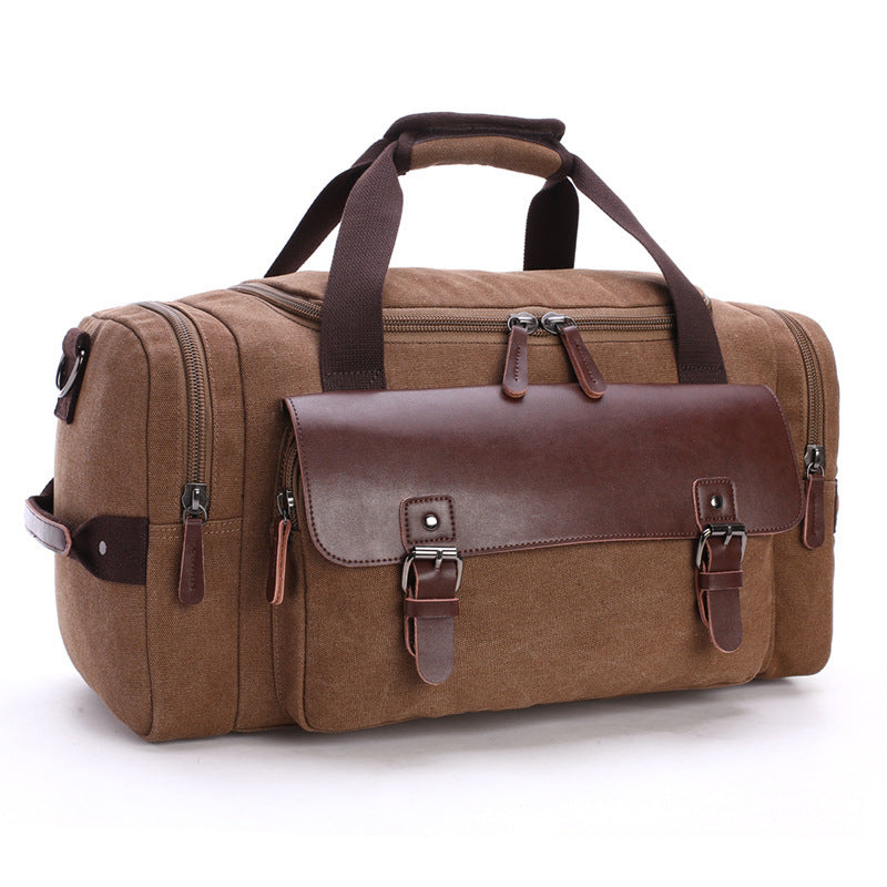Spacious travel bag with high-quality leather trim Kalsten