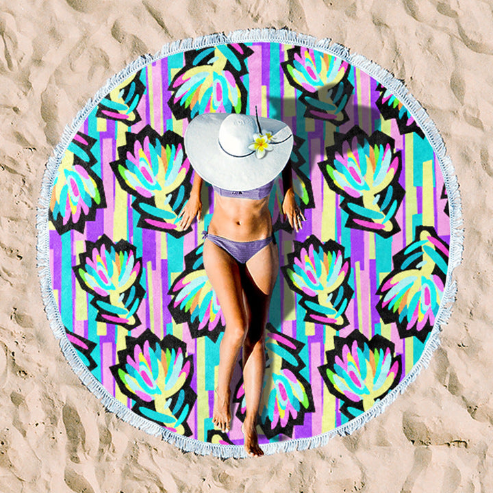 Rundstrand towel with unique sunset design Kalsten