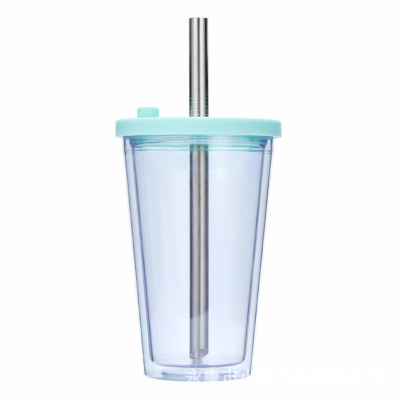 Women's High-Quality Drinking Cup with Integrated Stainless Steel Straw Kalsten