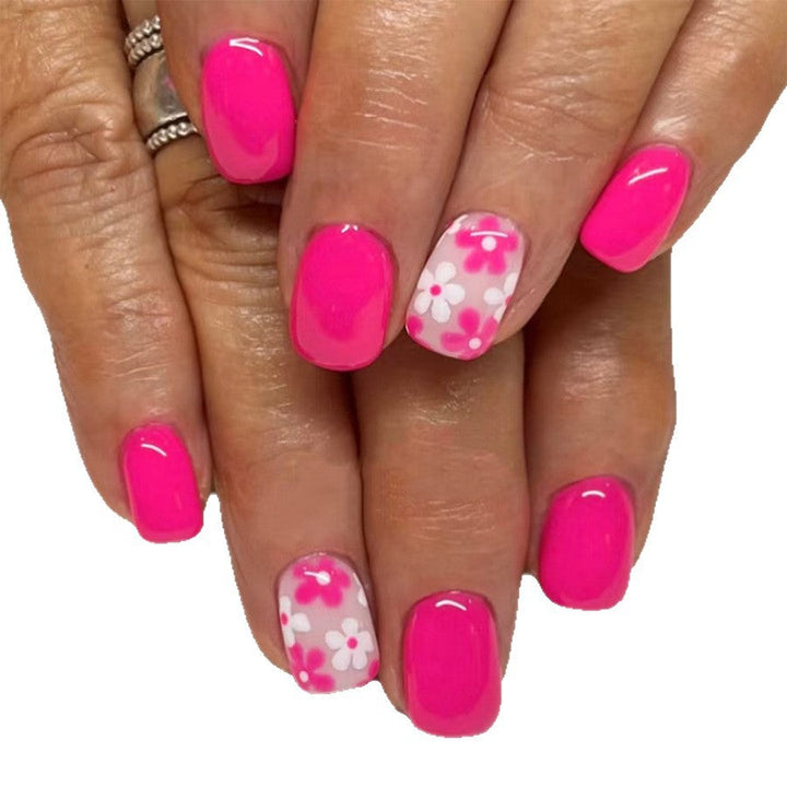 Artificial nails in playful flower pattern Kalsten