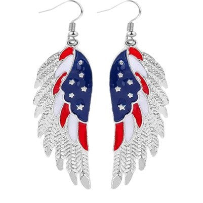 Ladies' statement star earrings with crystal embellishment and enamel coating Kalsten