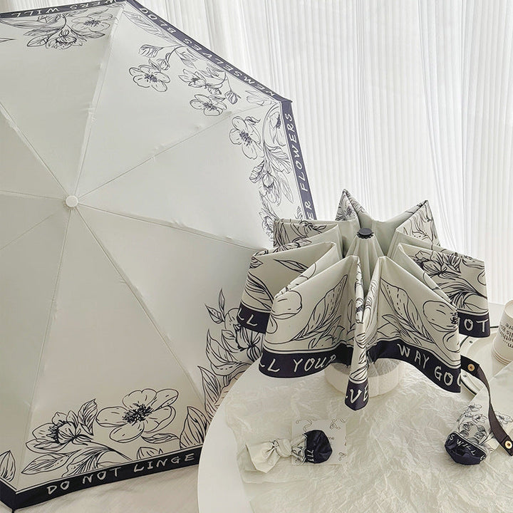 Women's Folding Umbrella with Creative Art Design Kalsten