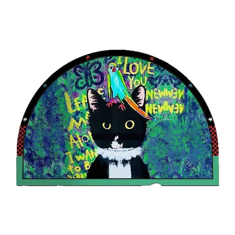 Cat-Themed Bath Mat Kalsten