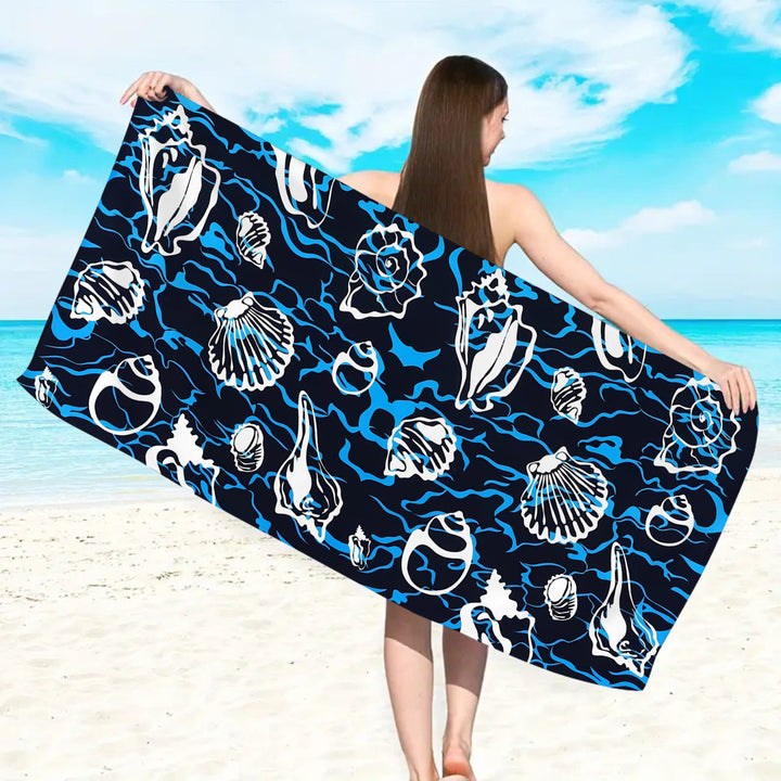 Microfiber beach towel with exclusive turtle motif Kalsten
