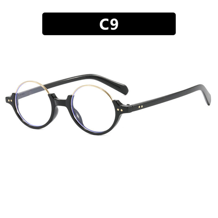 Women's round sunglasses with elegant plastic frame Kalsten