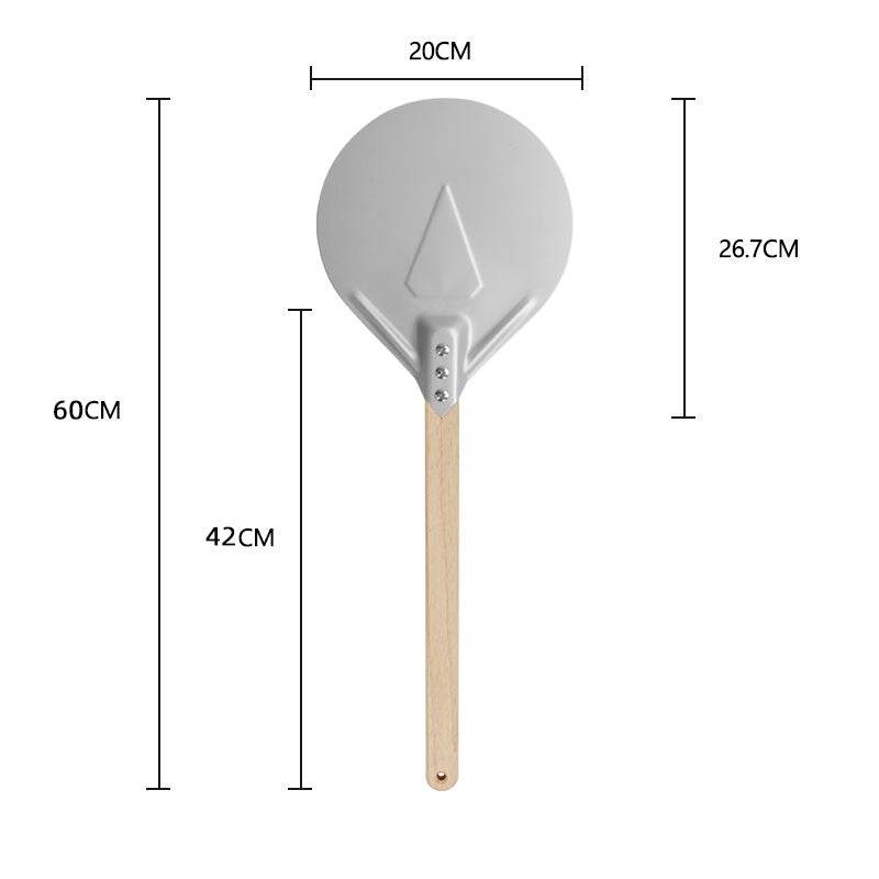 long-handled perforated pizza peel with wooden handle Kalsten