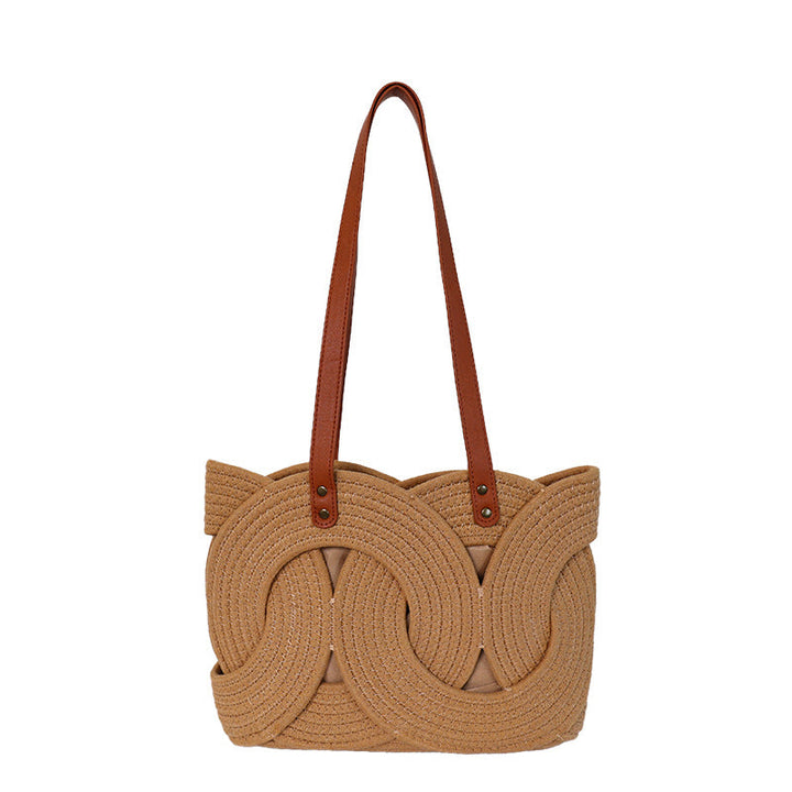 Designer shopping bag with decorative woven pattern Kalsten
