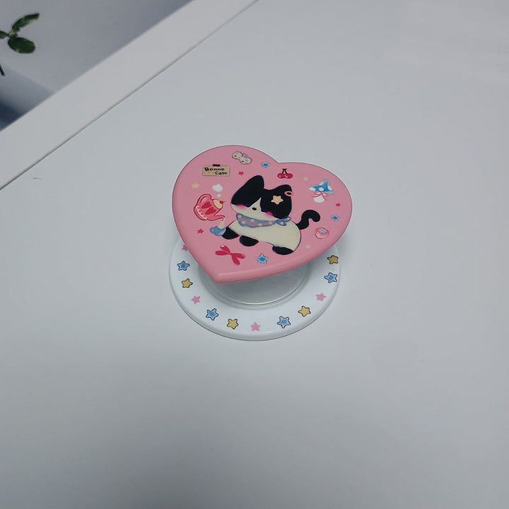 Heart-Shaped Character Phone Grip Kalsten