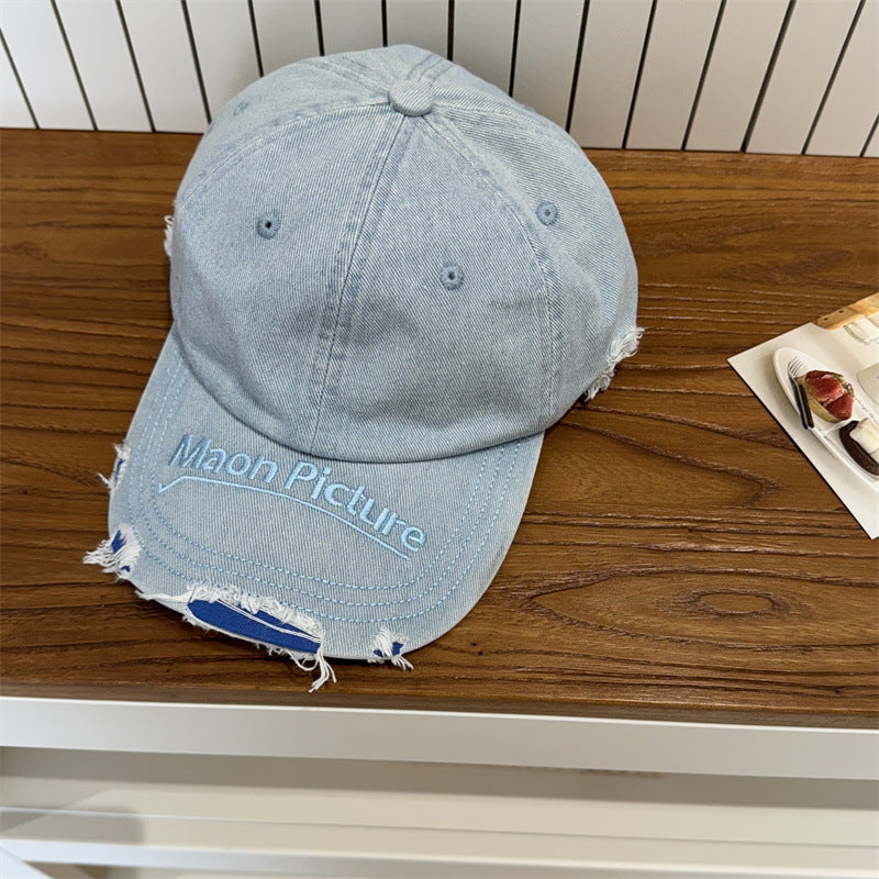 Women's Distressed Denim Baseball Cap Kalsten 1783922478