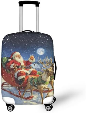 Unisex nano elastic suitcase cover with horse and sunflower motif, stretchable stretch protection for hard shell trolley with zipper Kalsten