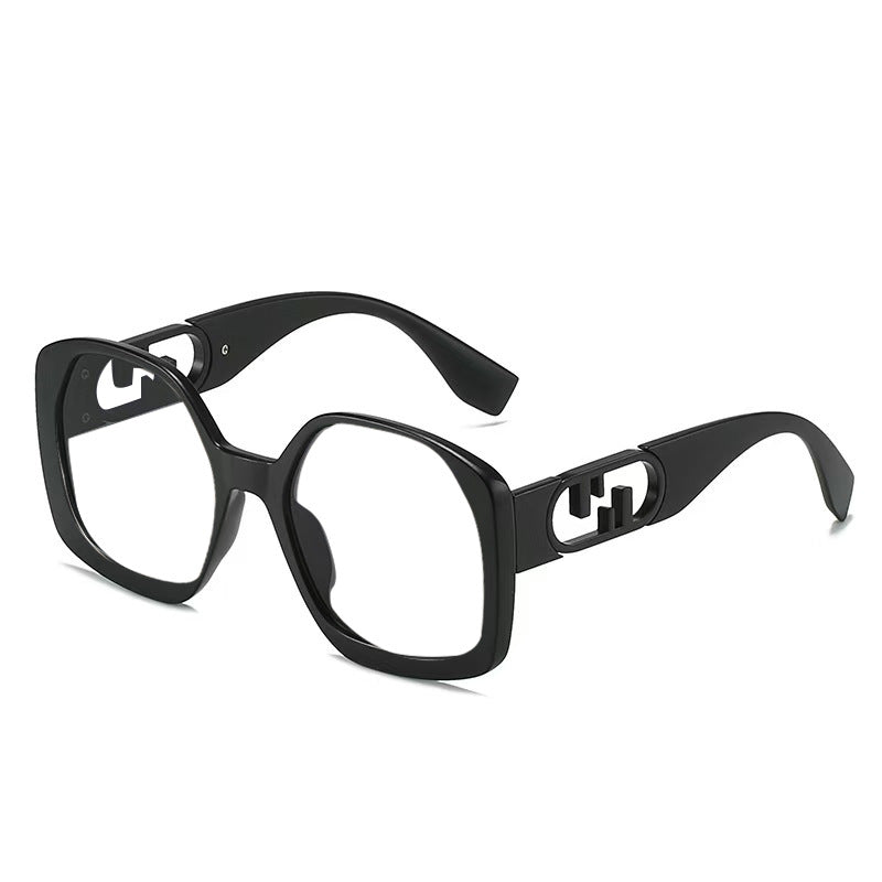 Women oversized sunglasses with extravagant geometric frame and elegant accents Kalsten