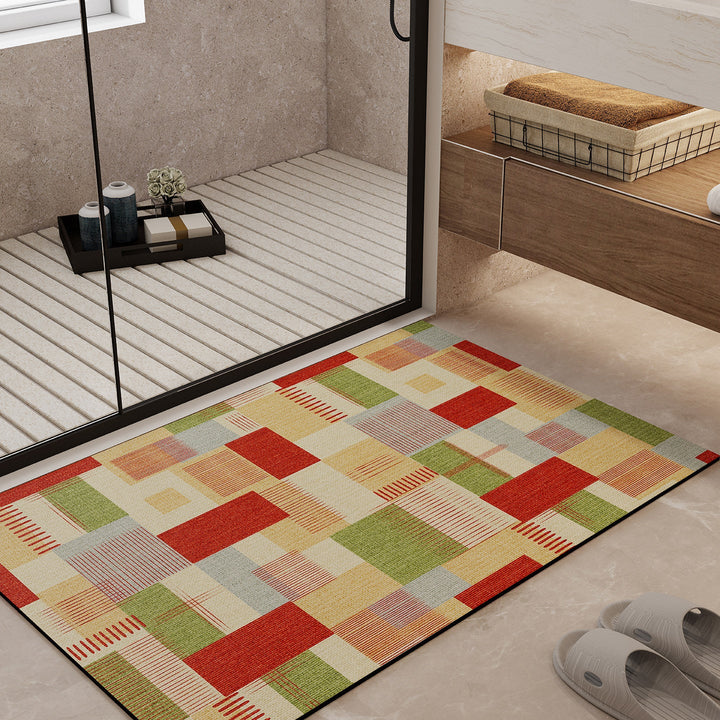 Geometric Pattern Bath Mat Kalsten