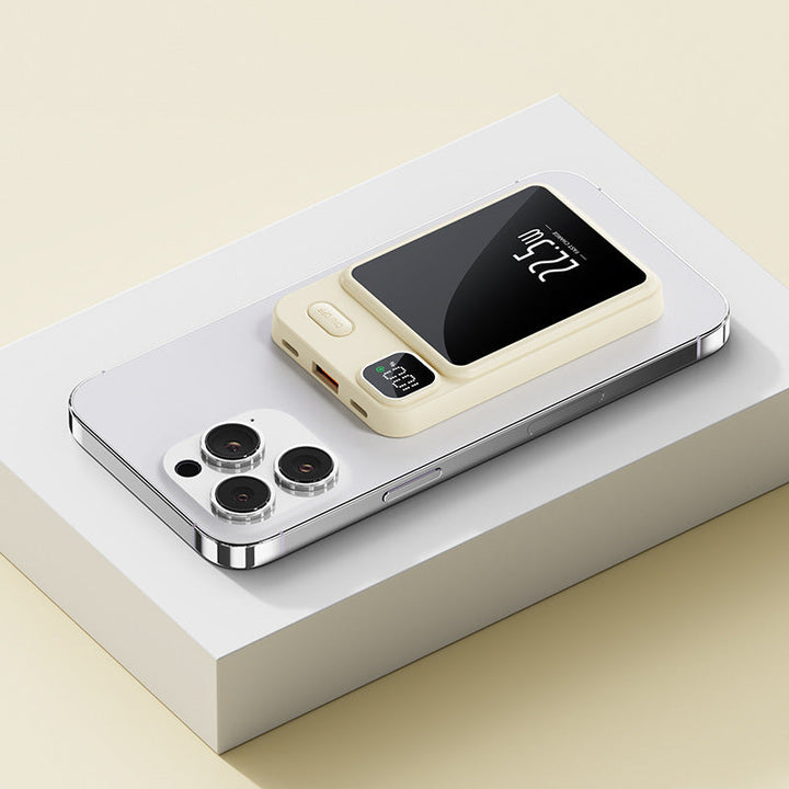 Portable power bank with wireless charging function and intelligent LED display Kalsten