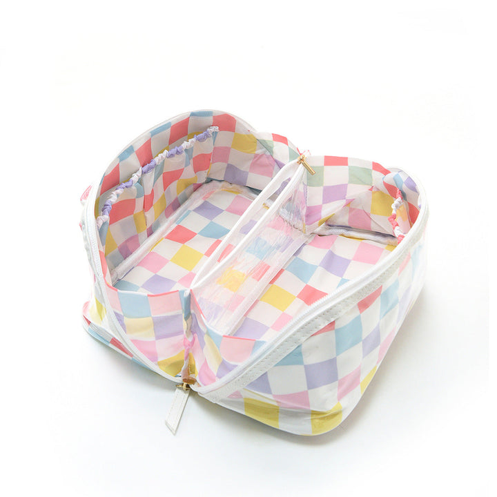 Cosmetic storage bag with multiple compartments Kalsten