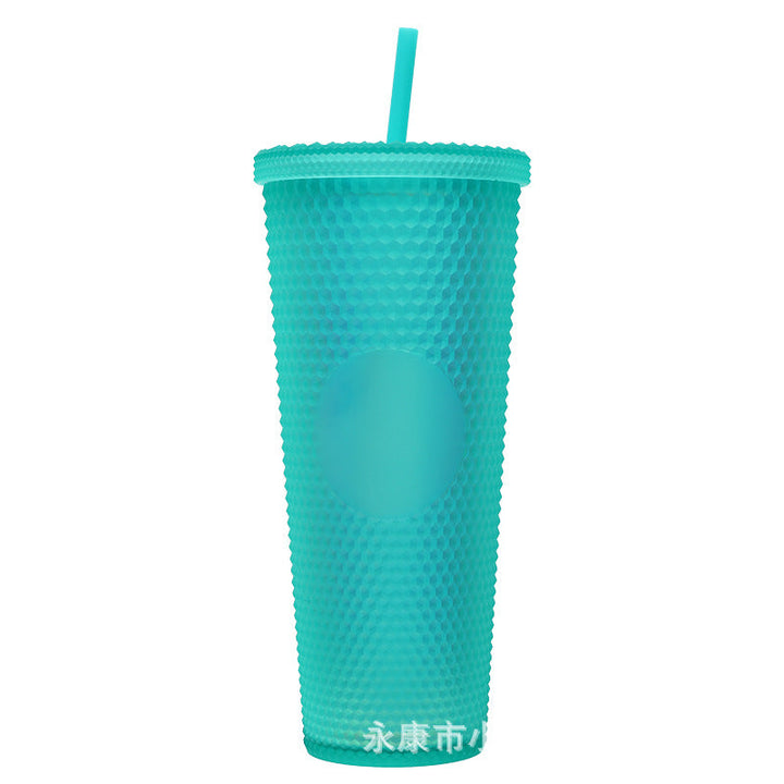 Ladies High-Quality Glitter Drinking Cup with Leak-Proof Lid and Integrated Straw Kalsten