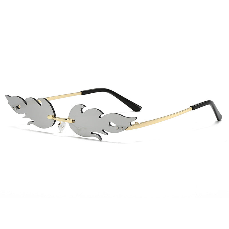 Ladies extravagant sunglasses in creative flame design Kalsten