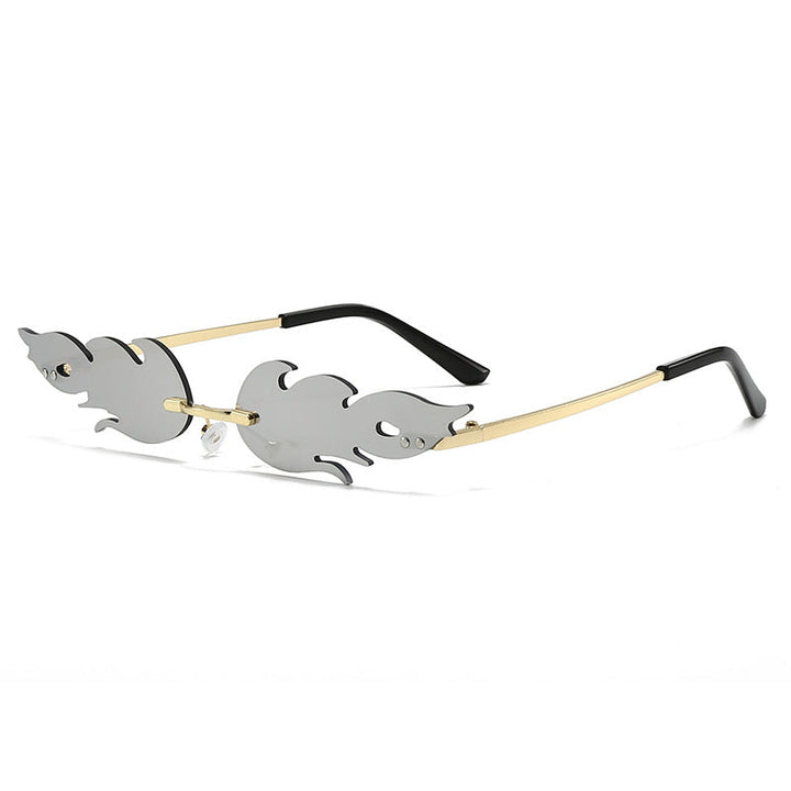 Ladies extravagant sunglasses in creative flame design Kalsten