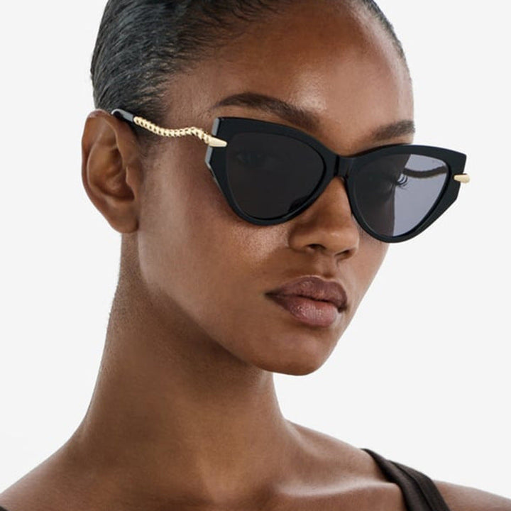 Ladies Cat-Eye Sunglasses with elegant metal frame and fashionable accents Kalsten