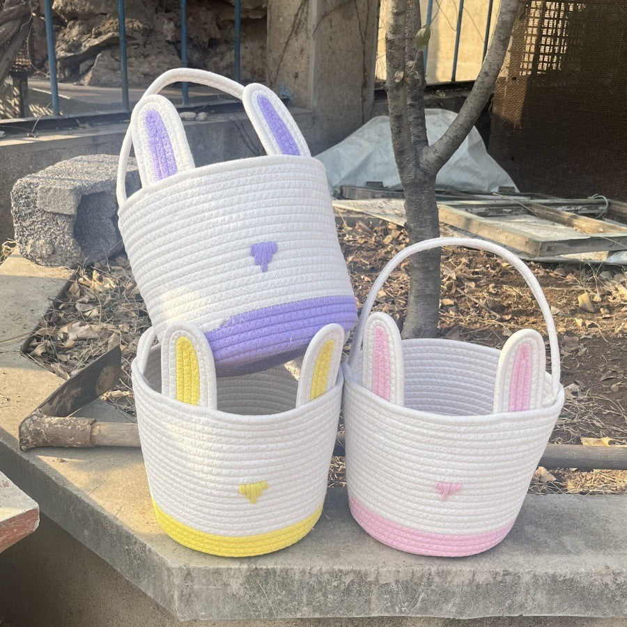Women cute storage basket with bunny ears Kalsten