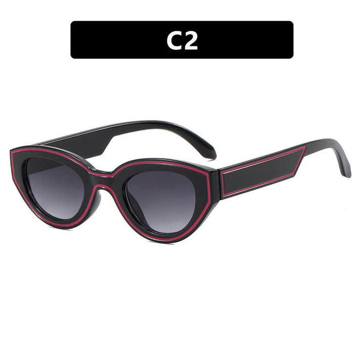 Women Cat-Eye Sunglasses with sturdy transparent frame and protective UV filter Kalsten
