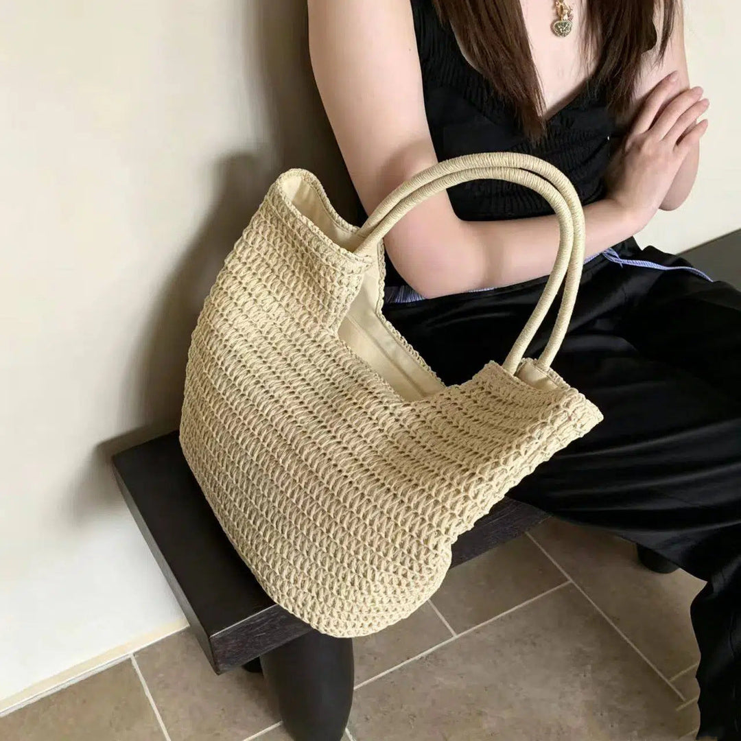 Shopping net with handwoven design Kalsten