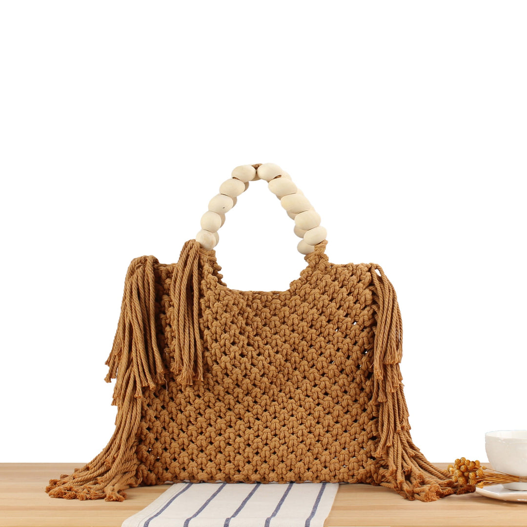 Creative crochet handbag with decorative fringes Kalsten