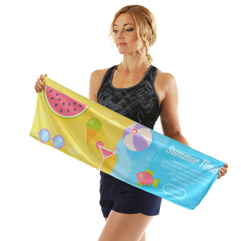 Sporty microfiber cloth with vibrant summer design Kalsten