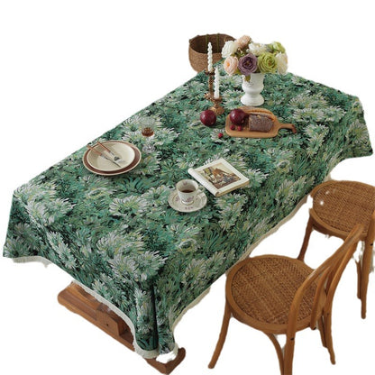 Decorative Floral Tapestry Tablecloth
