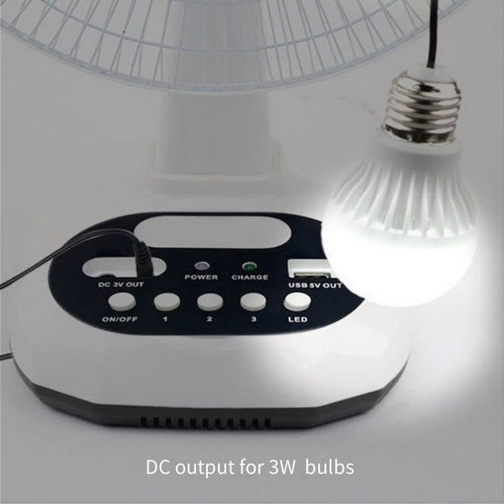 Women Solar-Powered Table Fan with USB Charging and Flexible Tilt Mechanism Kalsten