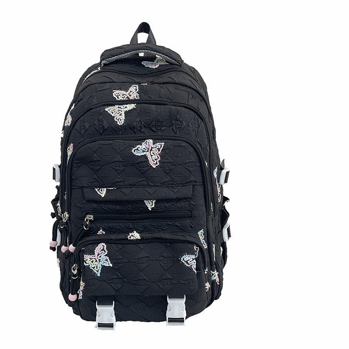 Stylish Butterfly Embellished Backpack