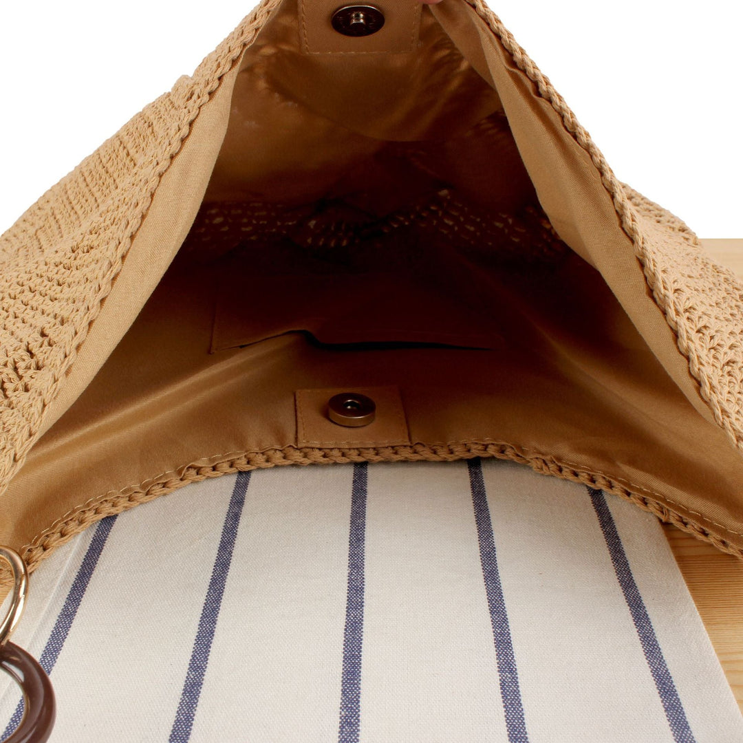 Handbag with Artistic Crochet Pattern Kalsten