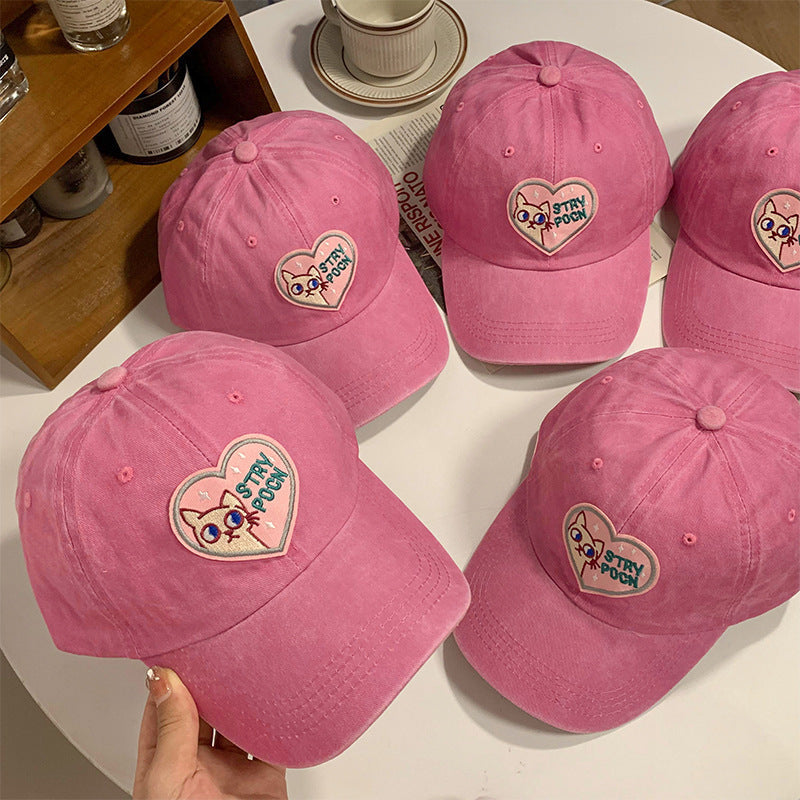 Women's Embroidered Inspirational Cat Baseball Cap Kalsten