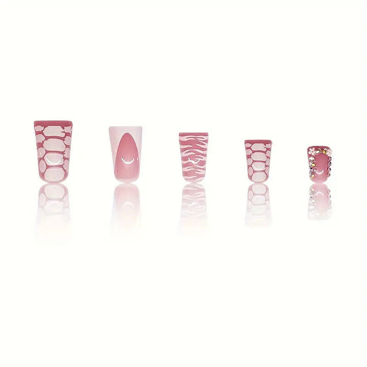 Artistic Glossy Press-On Nail Extensions Kalsten