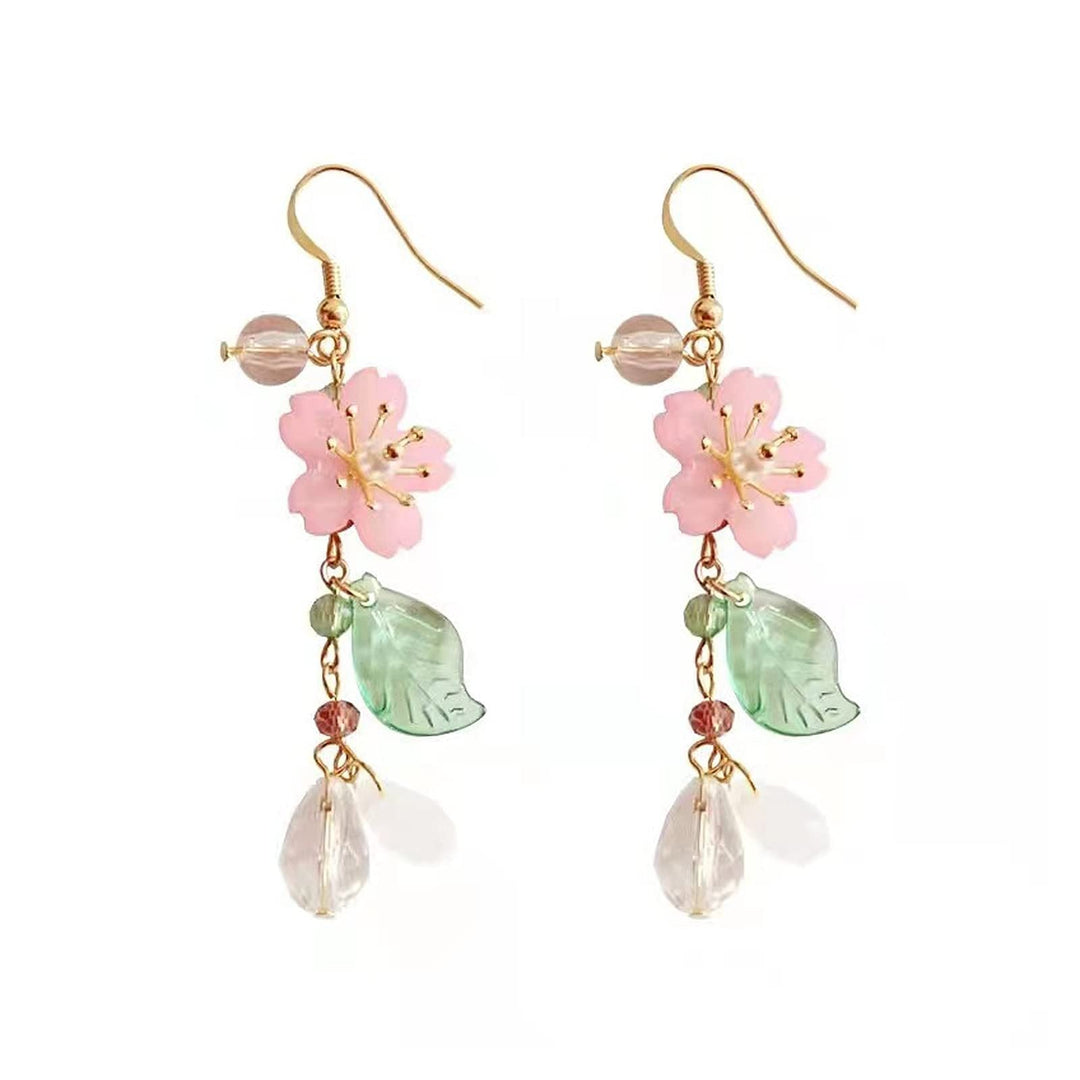 Floral Pearl Dangle Earrings Kalsten